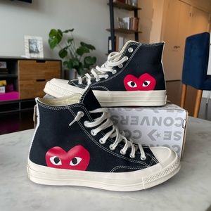Comme Des Garcons PLAY Converse (M8.5, W10)